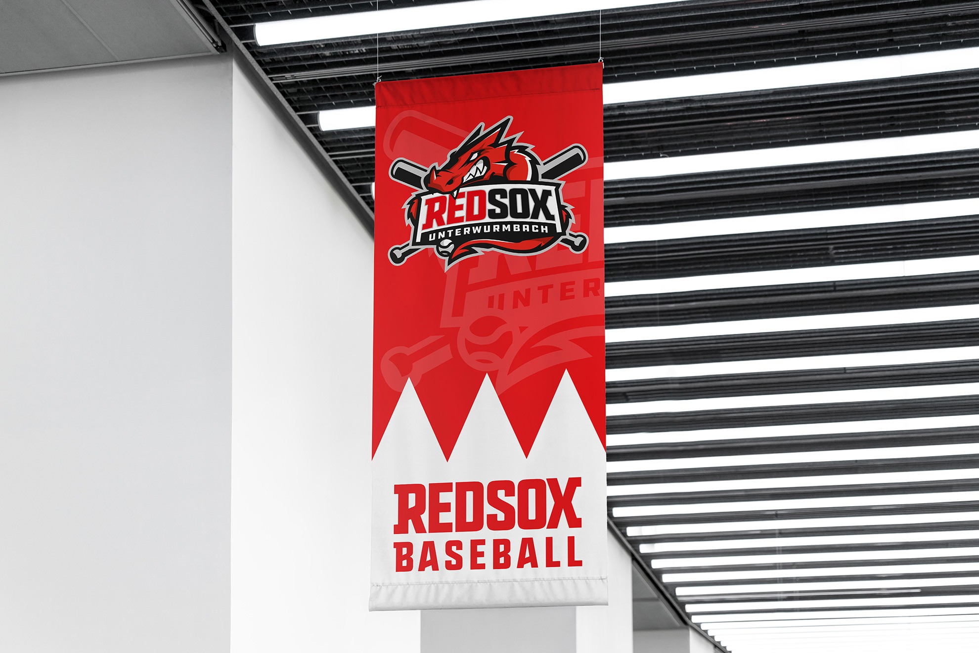 Baseball Logo Design für die Red Sox Unterwurmbach, Baseball in Gunzenhausen, in der Nähe von Ansbach und Nürnberg, Franken