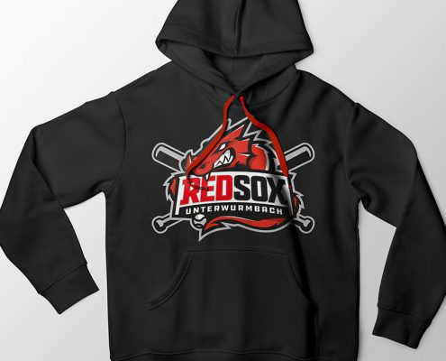 Baseball Logo Design für die Red Sox Unterwurmbach, Baseball in Gunzenhausen, in der Nähe von Ansbach und Nürnberg, Franken